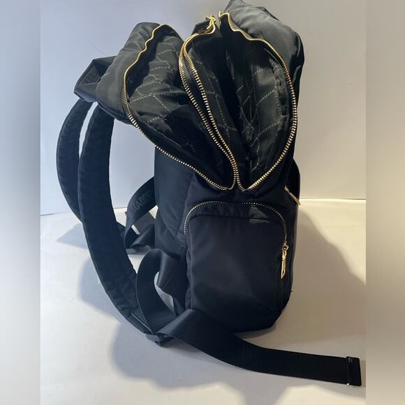 NWOT Steve Madden Backpack black and gold main image 9